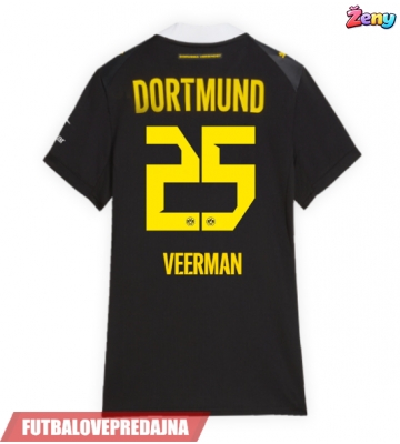 Lacne Ženy Futbalové dres Borussia Dortmund Joey Veerman #25 2026-27 Krátky Rukáv - Preč